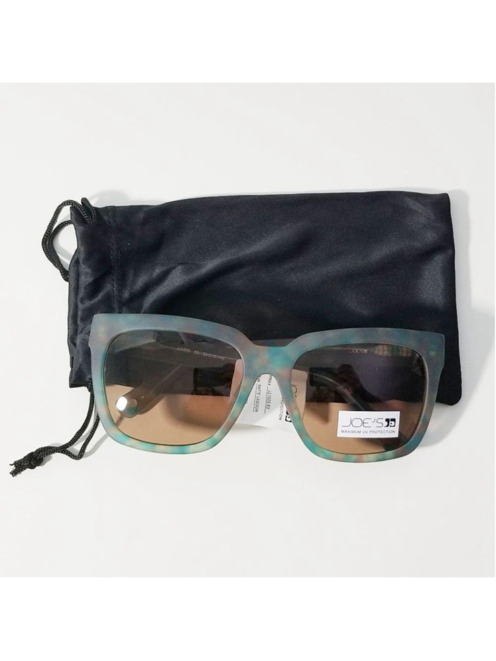 Joe’s Jeans Oversized 58mm Sunglasses Matte Lagoon NWT 100% UV Protection